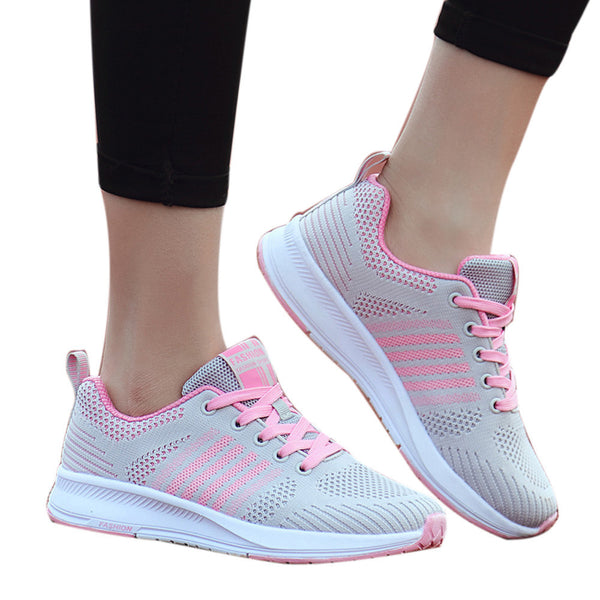 Women's Lightweight Gym Sneakers Running Sports Shoes Casual Breathable Shoes