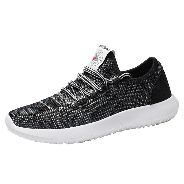 Men Mesh Round Breathable  Flat Sneakers Running Shoes Casual Shoes