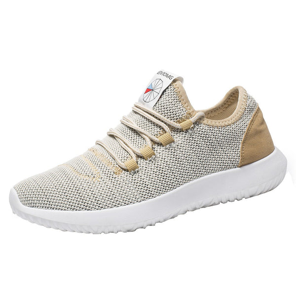 Men Mesh Round Breathable  Flat Sneakers Running Shoes Casual Shoes
