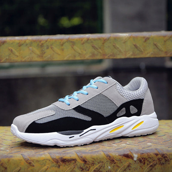 Men's Casual Sport Shoes Patchwork Breathable Lace-up Sneakers