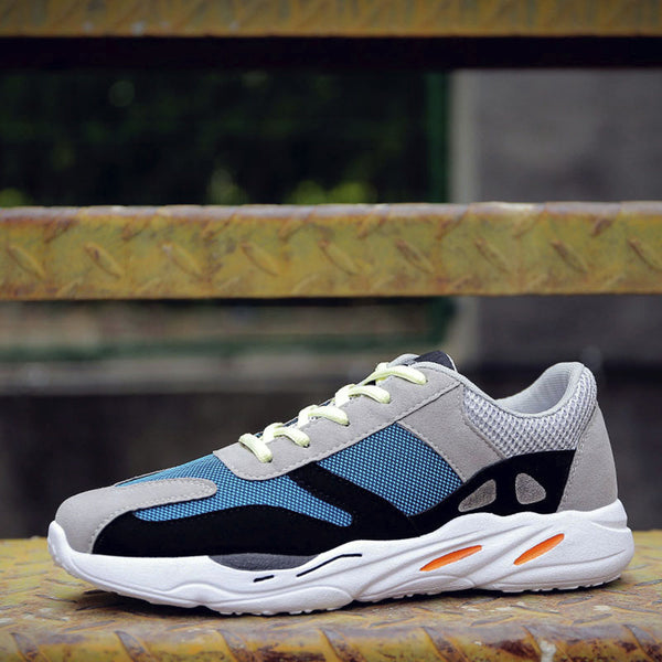 Men's Casual Sport Shoes Patchwork Breathable Lace-up Sneakers