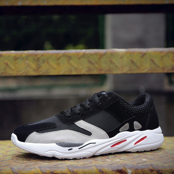 Men's Casual Sport Shoes Patchwork Breathable Lace-up Sneakers